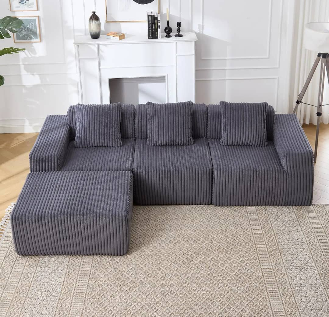 Modern Modular Seal Foam Couch and Chair Set Good Price Living Room Furniture with Decor Park Application