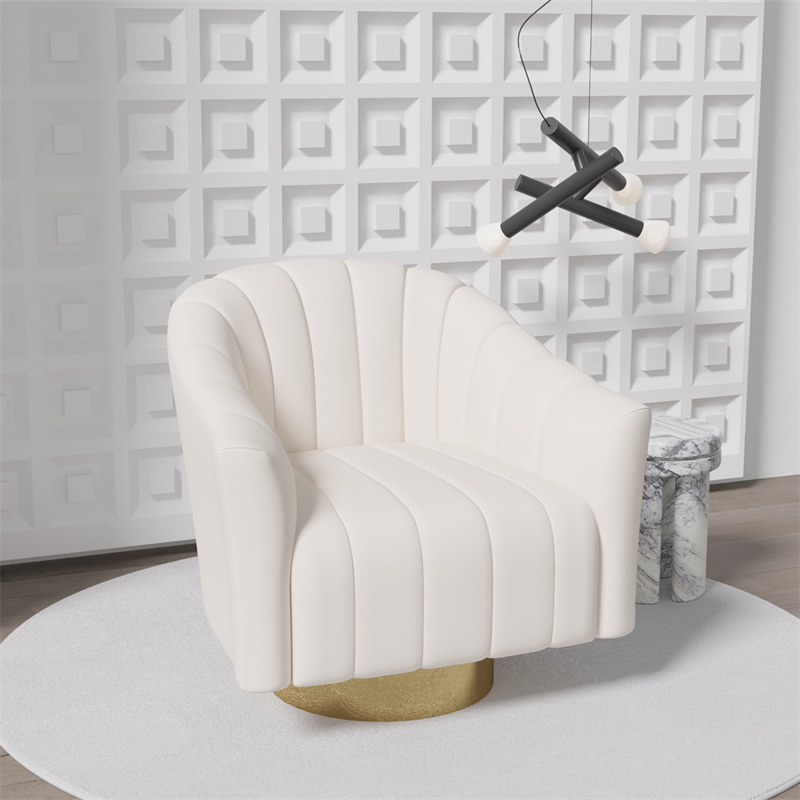 New Design Solid Wood Swivel Arm Chairs Living Room Furniture Luxury Armchair Comfortable Accent Chair - Image 5