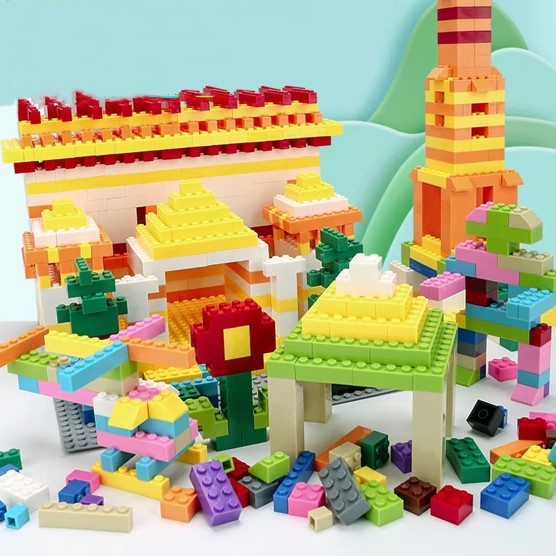 Creative Educational 1000pcs Bulk Building Blocks Stackable Toys for Kids