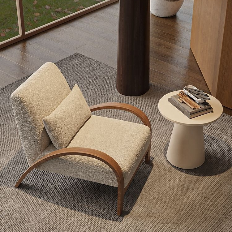 Modern Vintage Single Reclining Sofa Chair Light Luxury High-End Nordic Minimalist Design - Image 3