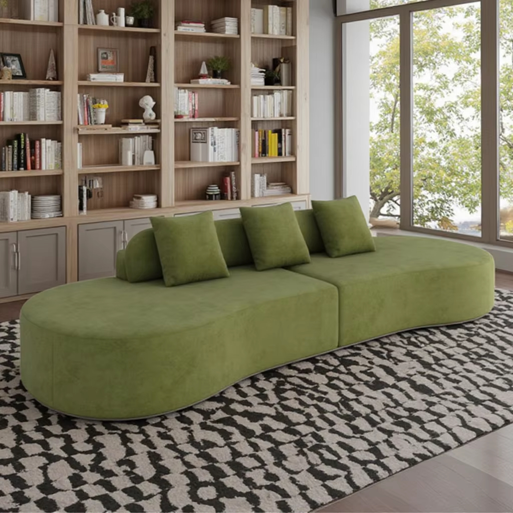 Multi-functional Couch Long-lasting comfort Sofa Sleeper Sofa with Foam Mattress Without Metal Frame