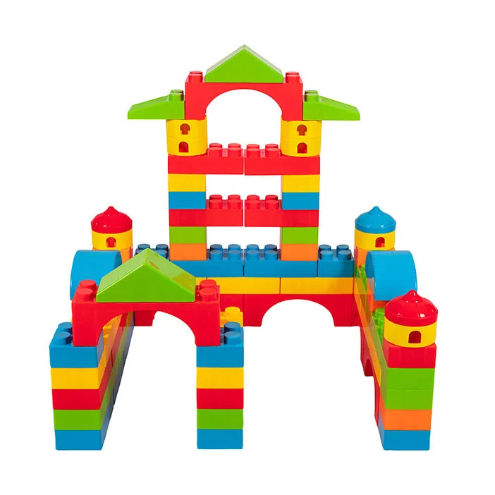 Large Plastic Brick Block Toy Plastic Building Blocks for Preschool Kids Building Castle Ball Pit - Image 3