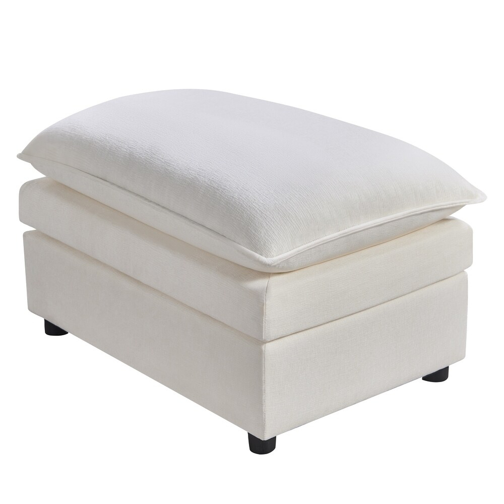 Modern U-Shaped Sectional Sofa Convertible Chaise Ottomans Comfortable Compressed Living Room Couch for Villa - Image 5