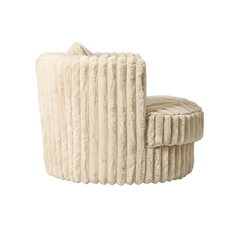 High Density Foam Luxury Velvet Fabric 360 Degree Swivel Bedroom Single Lovely Comfortable Sofa Armchair - Image 4