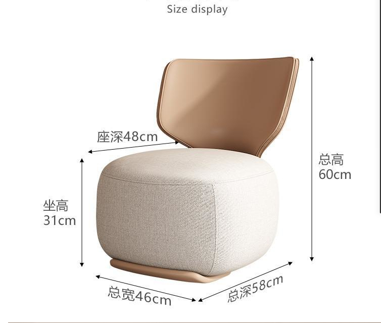 2025 New Modern Single Living Room Chair Simple Lazy Sofa with Convertible Feature Fabric Upholstery Balcony Lounge Chair - Image 5