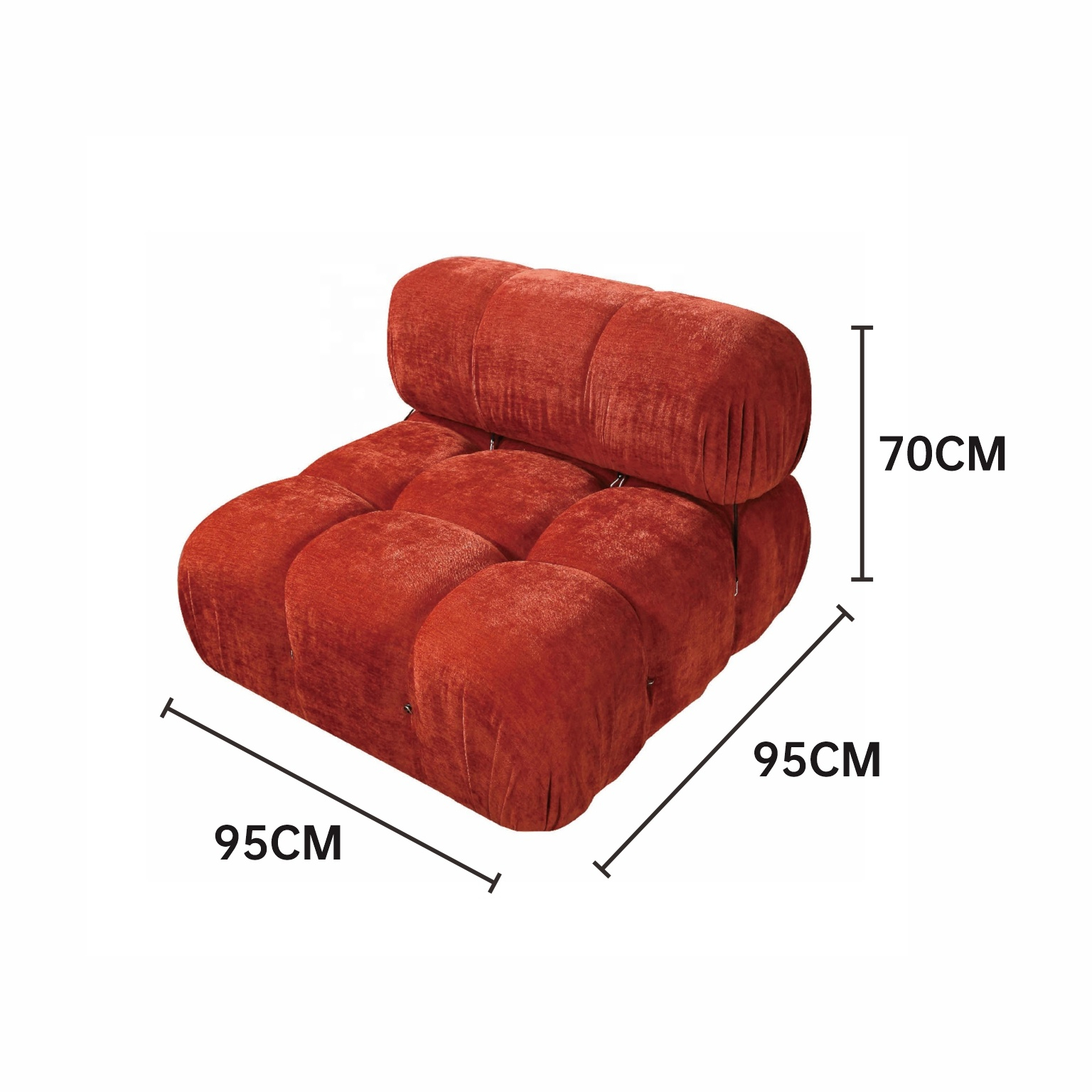 Corner Couch Set Modern L Shape Sofa Sectional DIY Tufted Sofa - Image 5