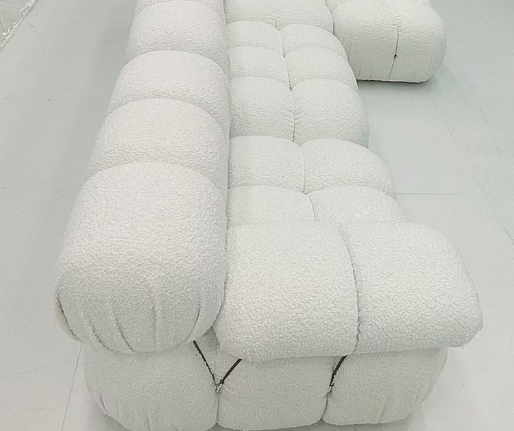 Modern Luxury Velvet Top Grain Fabric Sofa Set Classic Nordic Home Furniture for Single Modular Sofa - Image 2