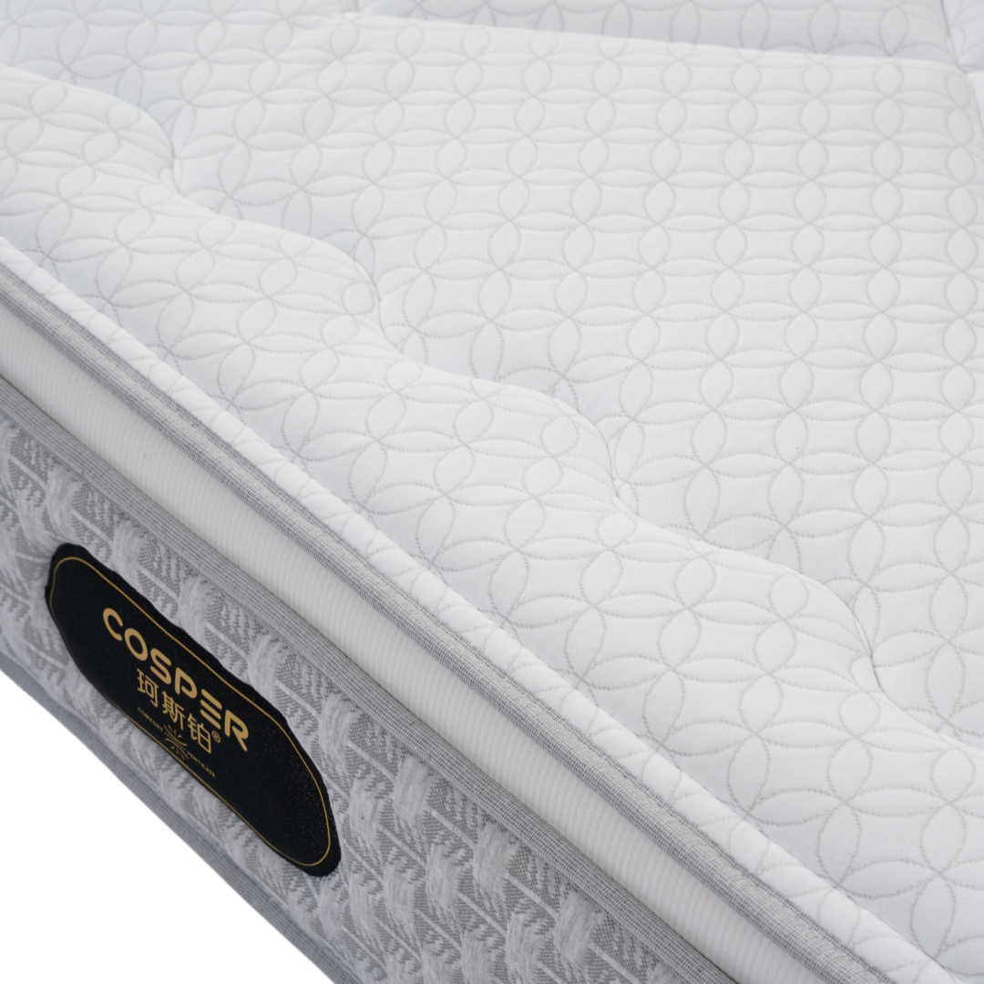 Modern Hotel Bedroom King Size Double Wall Bed with Pocket Spring Memory Latex - Image 5