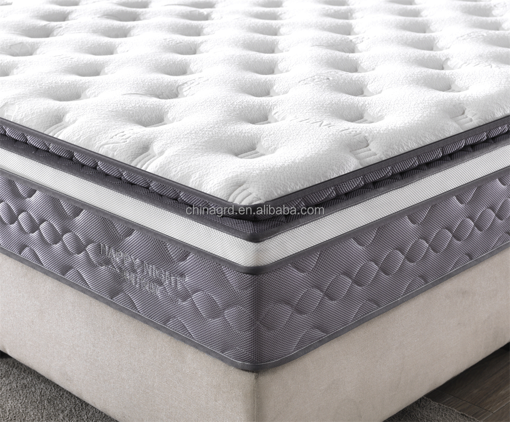 Hypo-allergenic 13 Inch Vacuum Roll up Packing Queen King Size Latex Pocket Spring Mattress in a Box - Image 3
